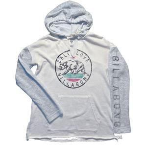 Billabong California Love Pullover Hoodie Vneck Sweatshirt Sweater Size Large